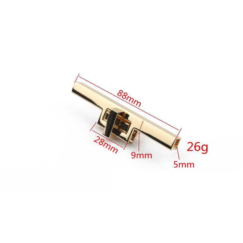 Die-casting hardware accessories straight turn twist locks for bag
