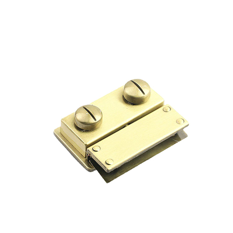 Purse accessories small square metal press push locks