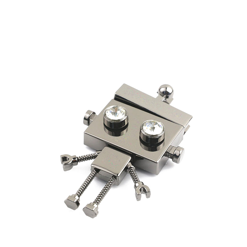 Handbag Hardware robot shape metal clasp clip lock