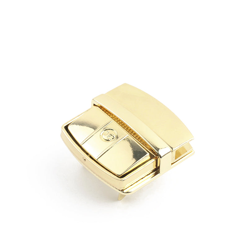 Bag hardware accessories gold metal switch mortise lock