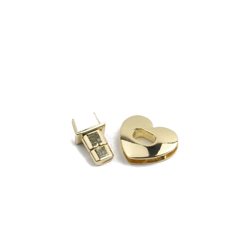 Bag hardware accessories heart-shaped turn twist locks
