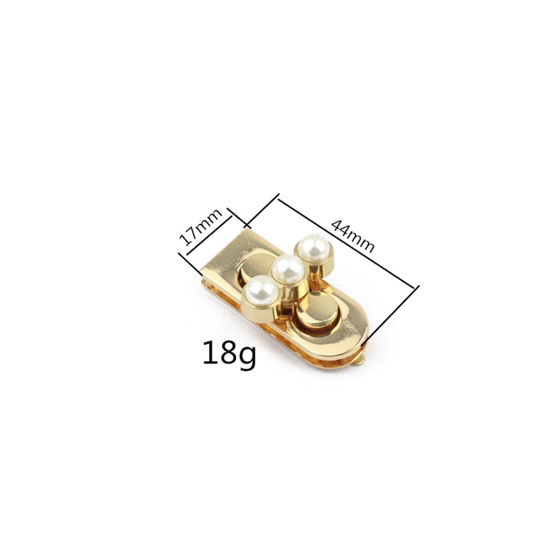 Handbag accessories pearl decoration lock head turn locks