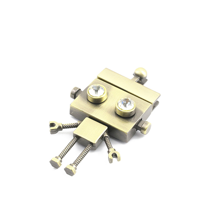 Handbag Hardware robot shape metal clasp clip lock