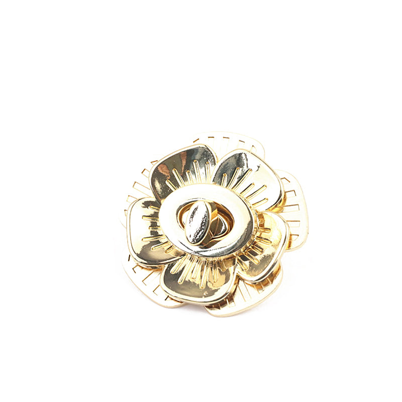 Women's bag flower decorative lock