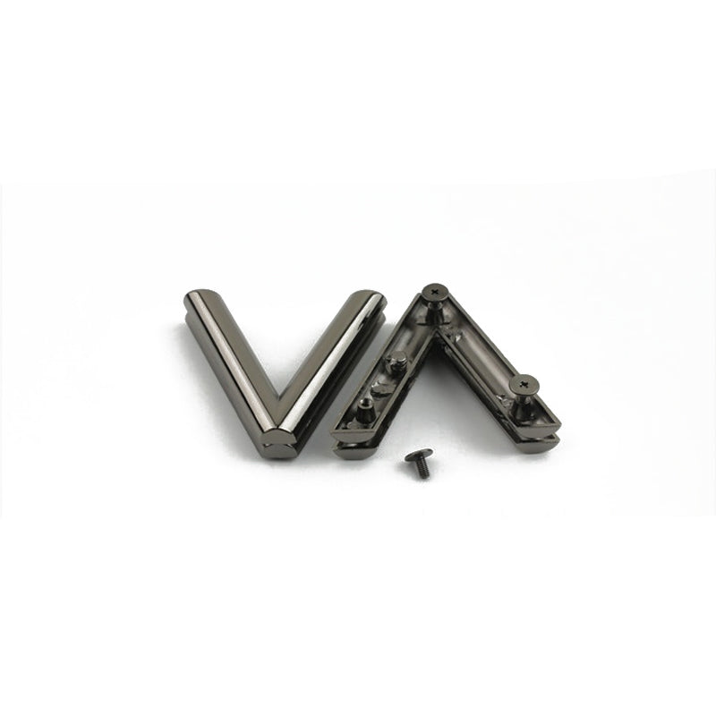 Bag hardware accessories metal deformation V-shaped decoration lock