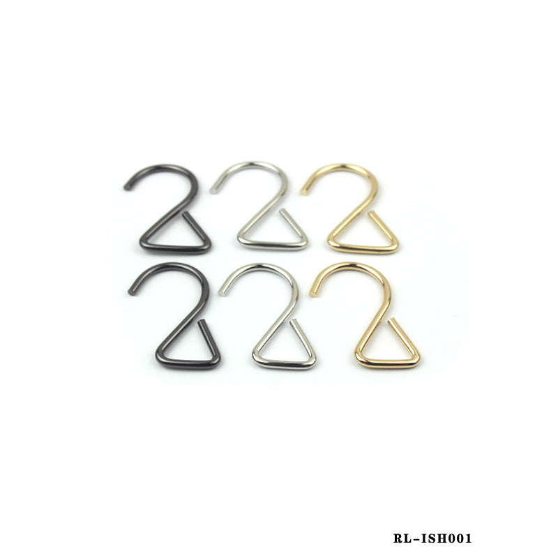 High quality 2-shaped S hook 3.8MM wire diameter iron decorative hanger hook