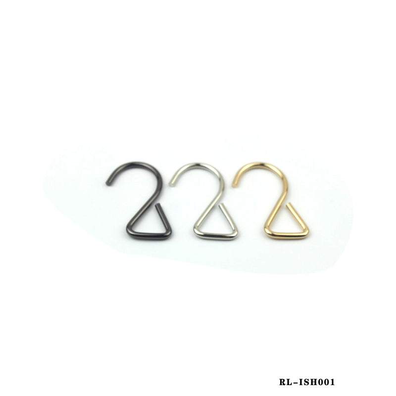 High quality 2-shaped S hook 3.8MM wire diameter iron decorative hanger hook