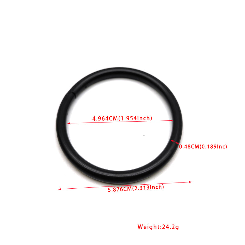 Custom made various size 25MM/32MM/38MM/42MM/50MM electrophoresis black iron welded o rings for bags