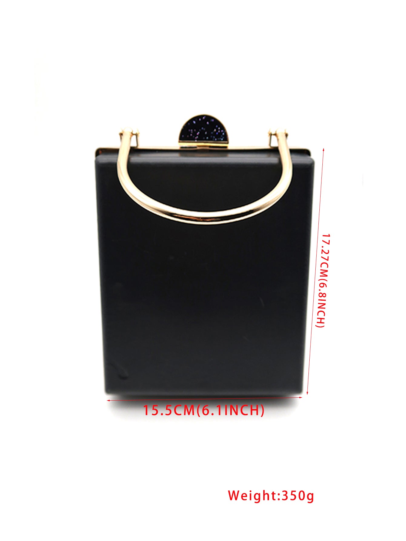 Trapezoid Shape Purse Box And Metal Frame D-109