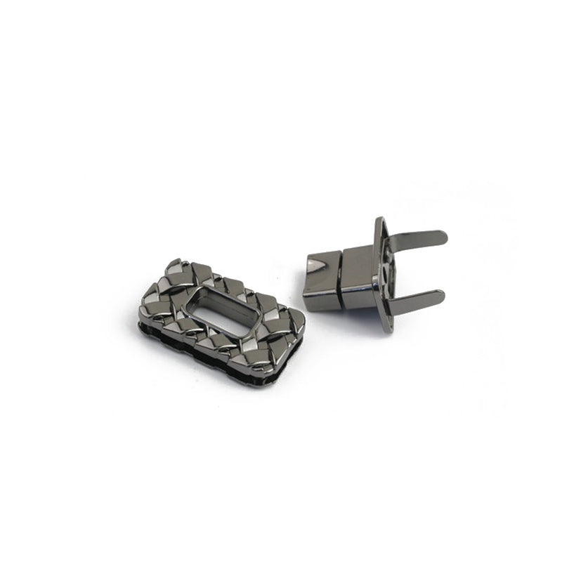 Luggage hardware accessories woven plain small square lock