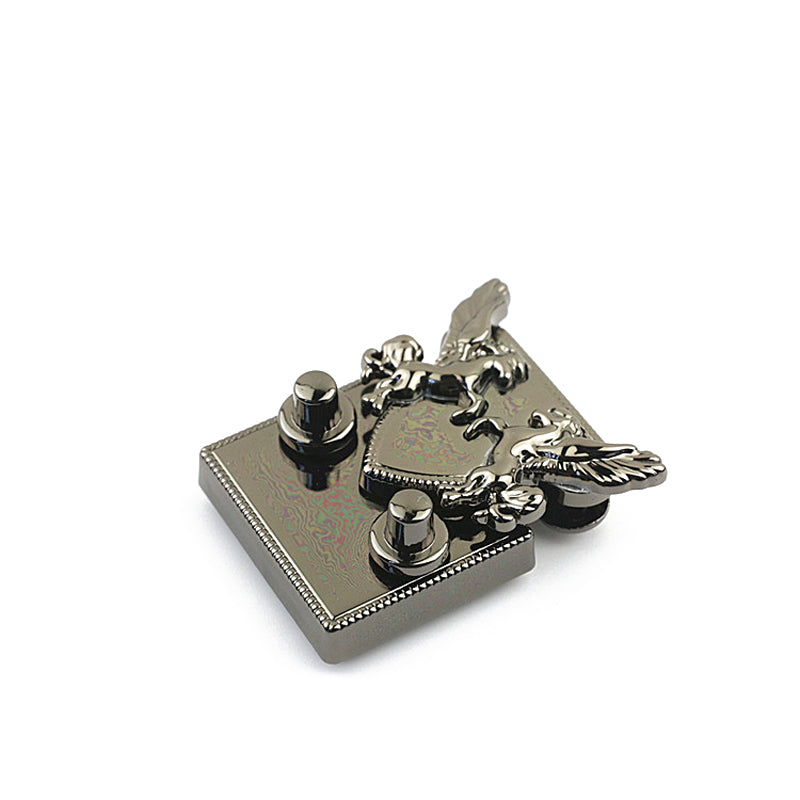 Special design bag double horse metal clasp press locks