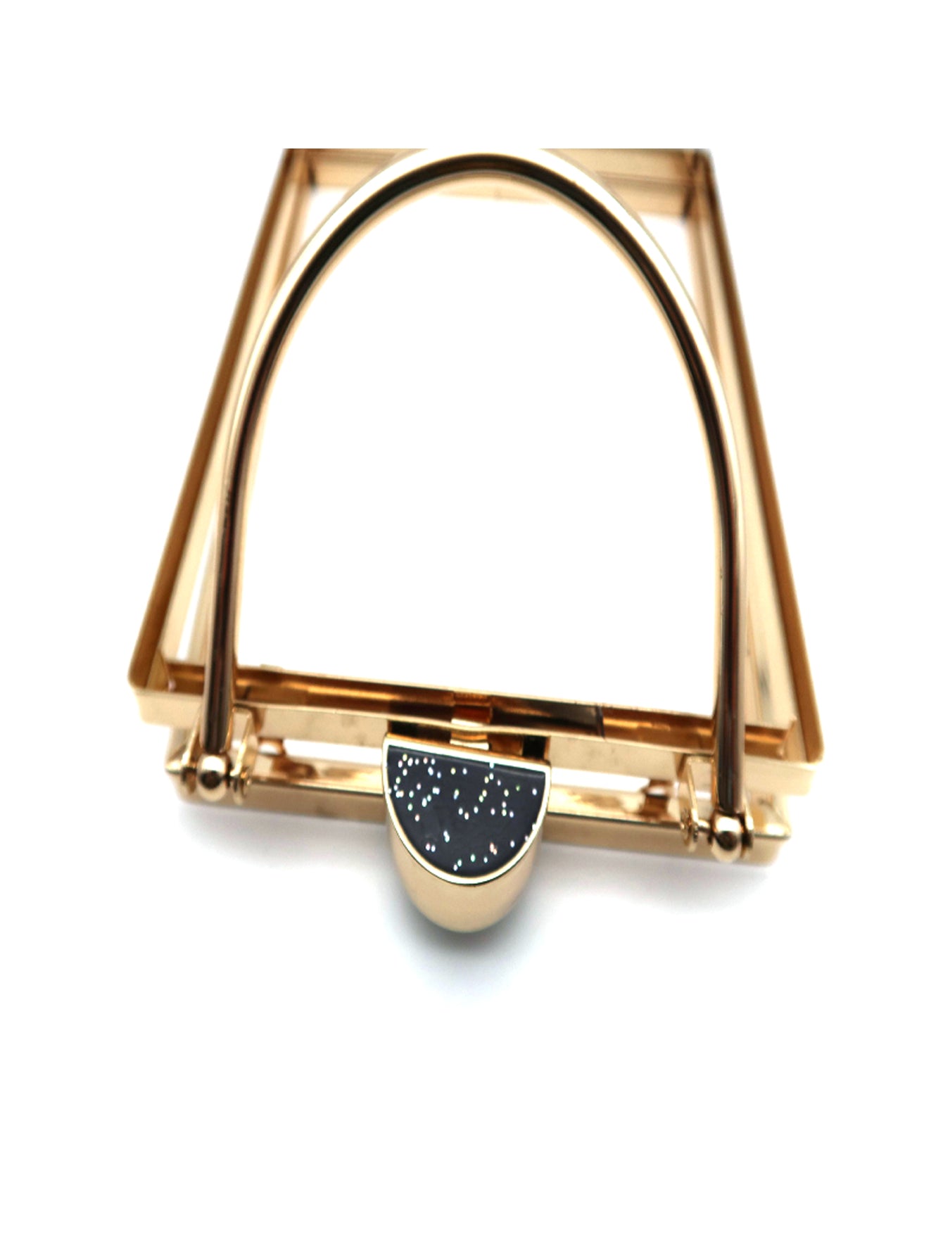 Trapezoid Shape Purse Box And Metal Frame D-109