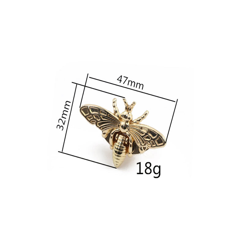 Luggage hardware accessories light gold antique gold die-casting twist lock bee plug-in  lock