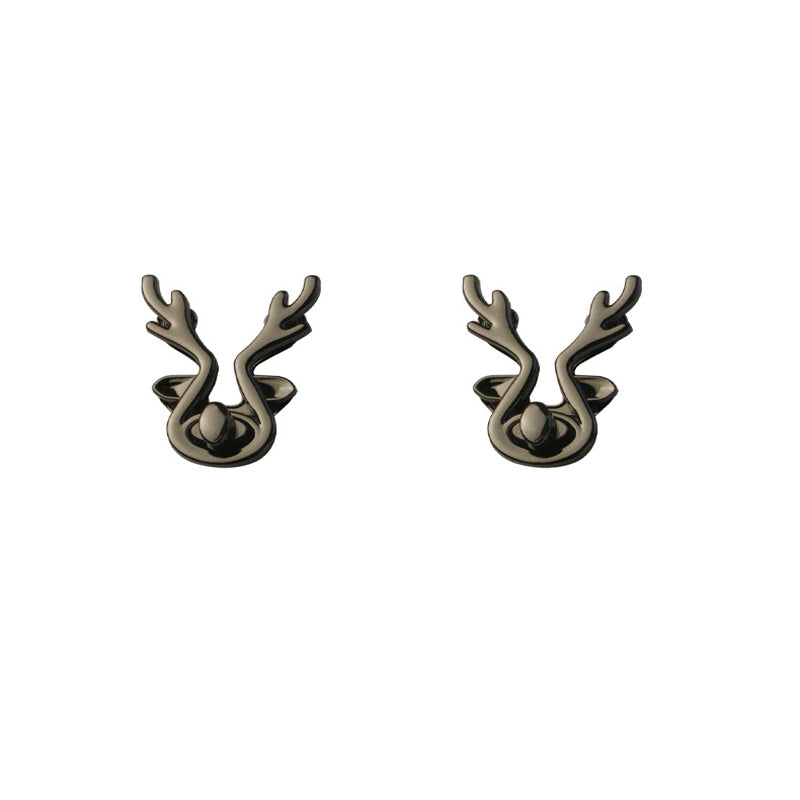 Handbag hardware fittings die-casting deer head twist lock