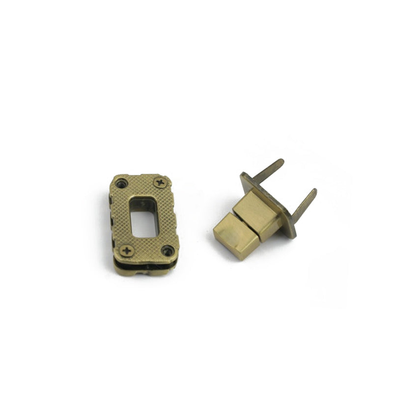 Luggage hardware accessories woven plain small square lock