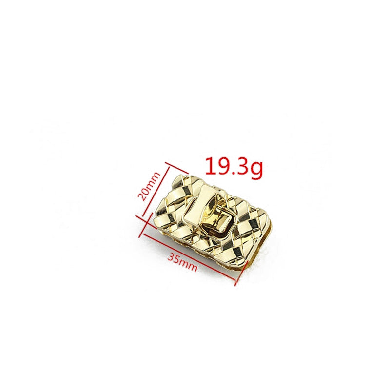 Luggage hardware accessories woven plain small square lock