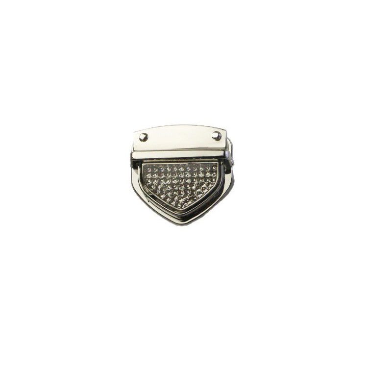 Diamond decoration metal bag clasp press lock