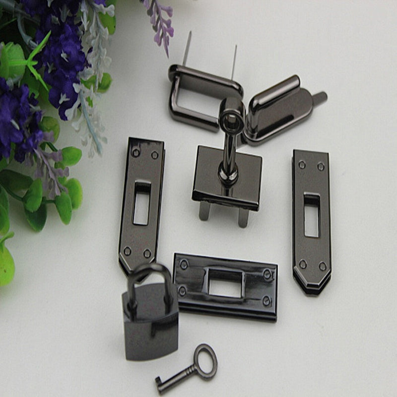 Leather handbag hardware accessories 7-piece bag lock set kit