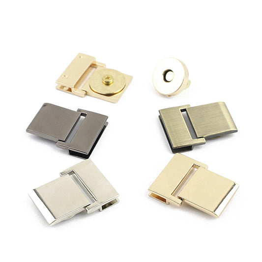 Bag hardware zinc alloy metal decoration magnetic locks