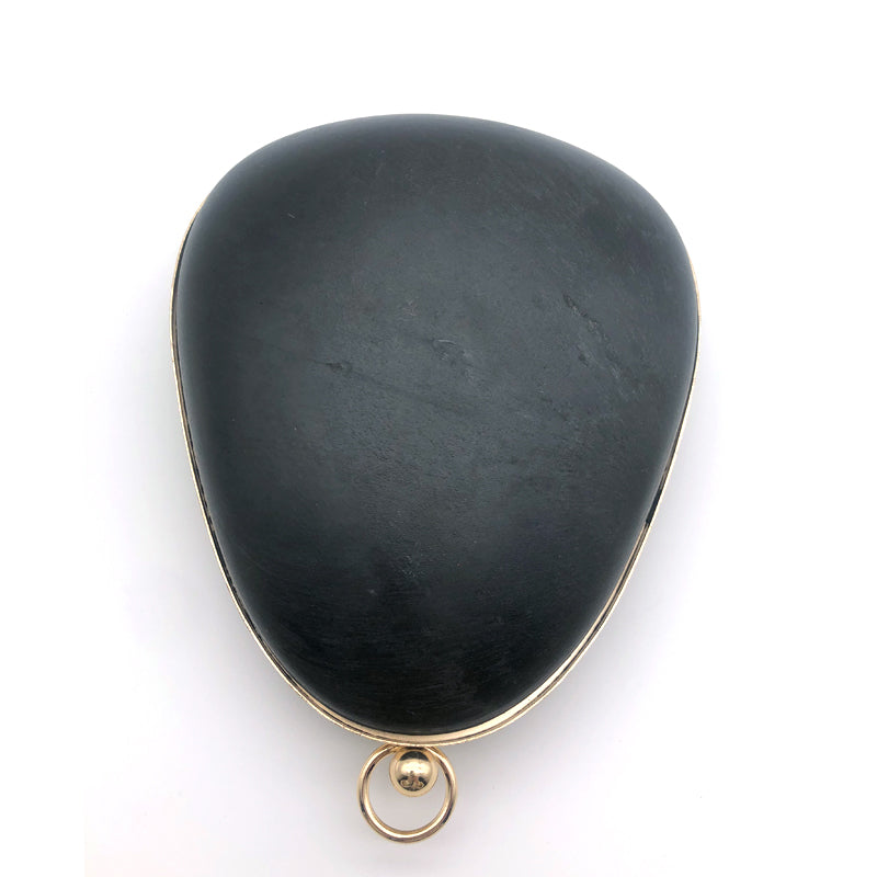 Evening Bag Fashion DIY Six Inch Egg Shape Clutch Purse Box Metal Frame With Hanging Light Gold