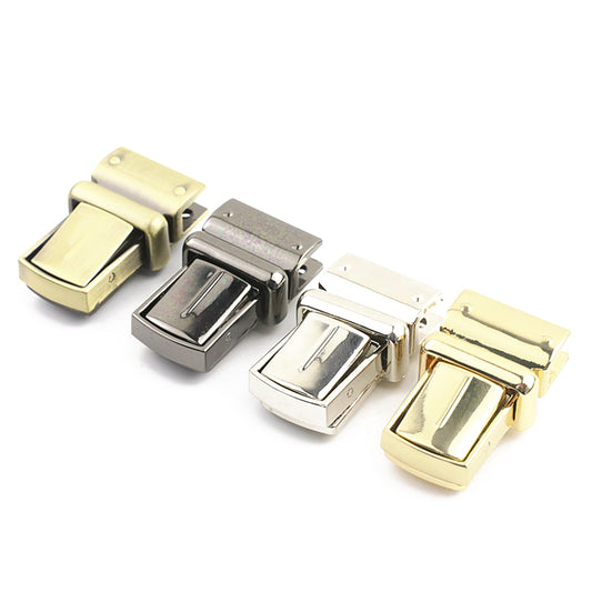 Handbag hardware accessories multi-colorful metal closure clasp plug-in switch locks