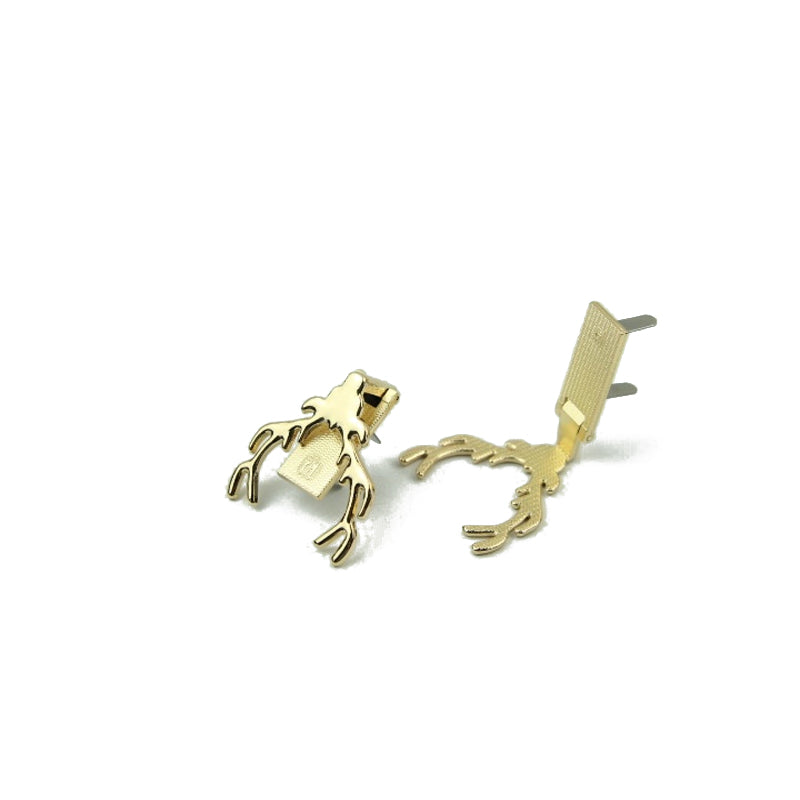 Deer shape head lock animal decoration clip lock