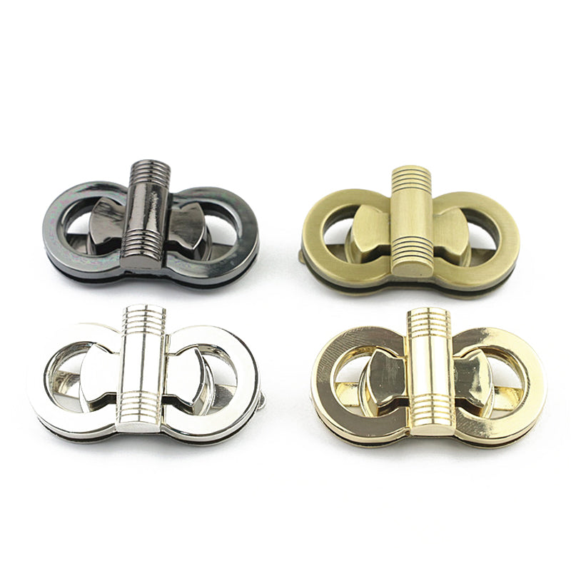 Fashionable handbag bow-knot metal twist turn locks