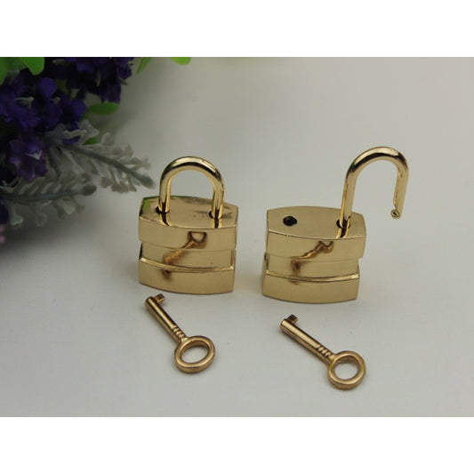 Handbag decoration accessories metal padlocks with key