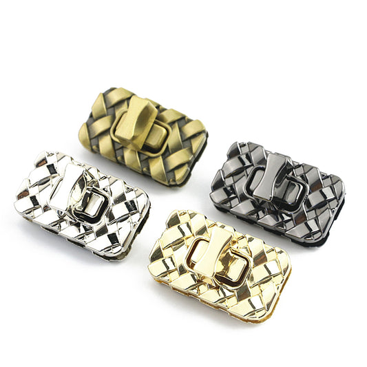 Luggage hardware accessories woven plain small square lock