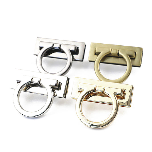 Rectangle shape zinc alloy bag plug-in press locks