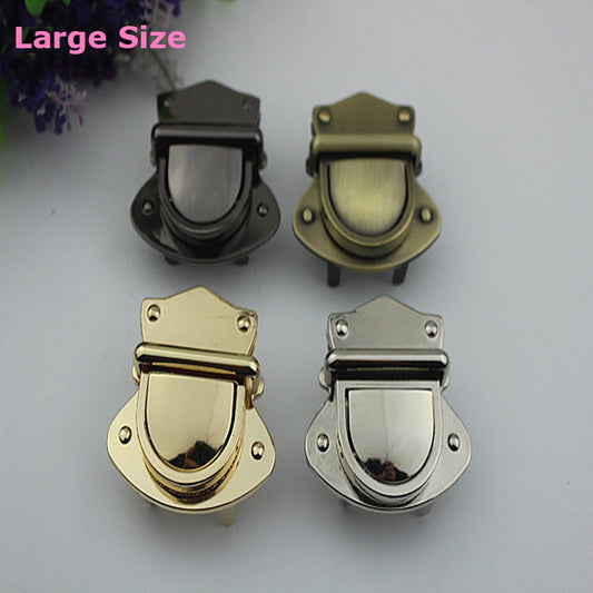 Leather bag accessories metal clasp press locks