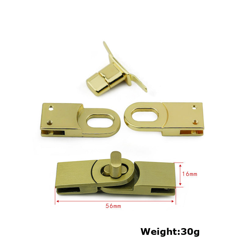 Handbag twist turn locks clasp closure