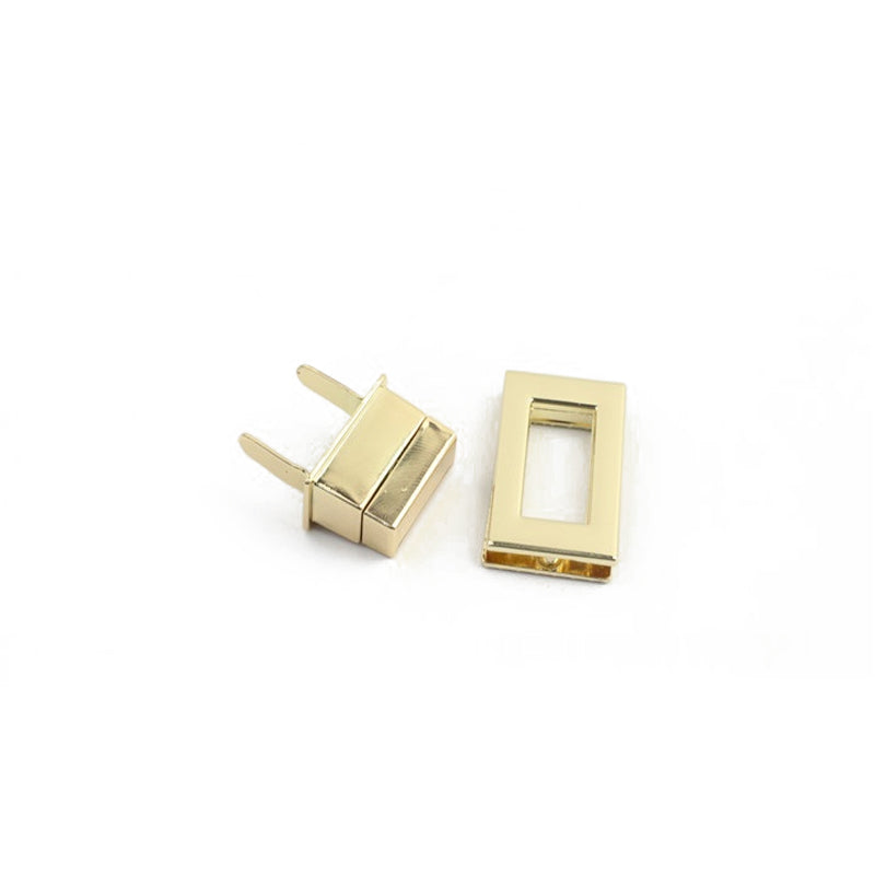 Rectangle shape zinc alloy metal turn twist locks for handbag