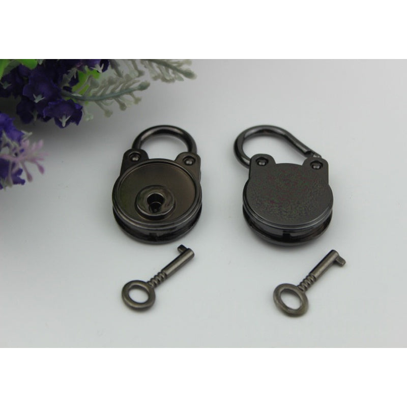 Cute panda head shape decoration metal padlock