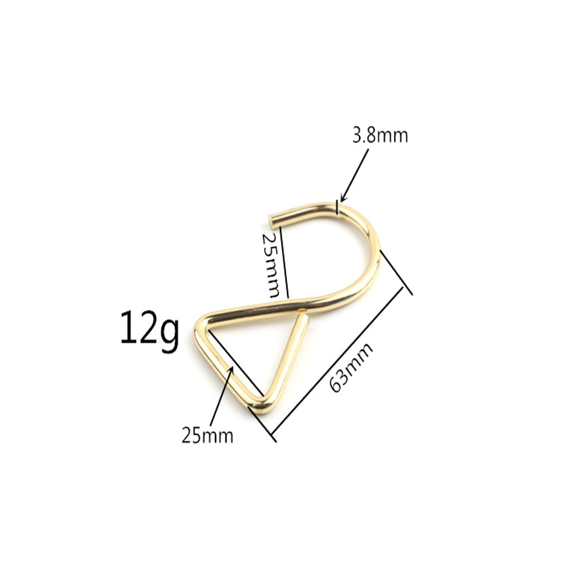 High quality 2-shaped S hook 3.8MM wire diameter iron decorative hanger hook