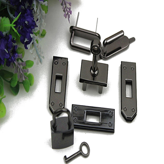 Leather handbag hardware accessories 7-piece bag lock set kit