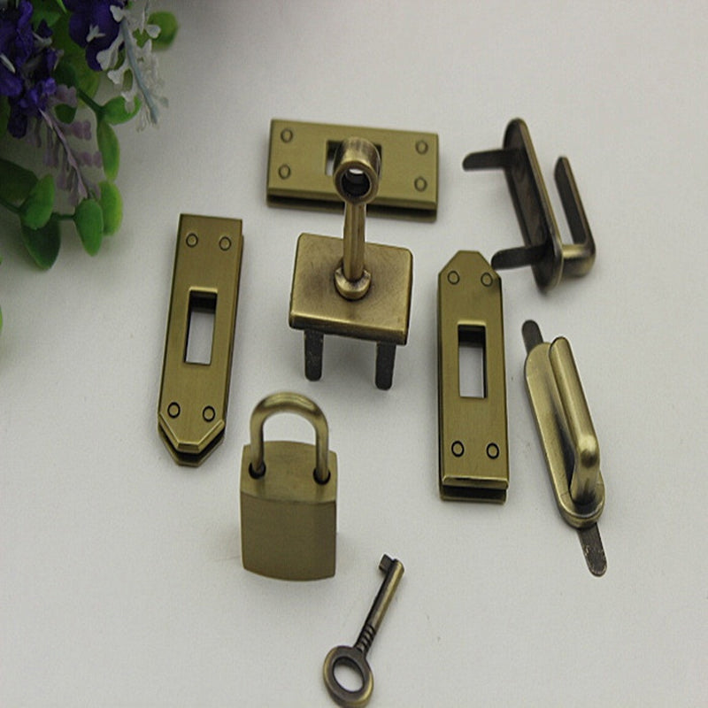 Leather handbag hardware accessories 7-piece bag lock set kit