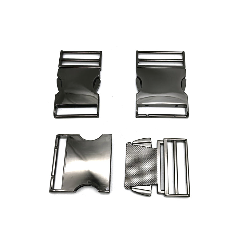 Metal Side Release Buckle 1.5 Inch Dog Collar Buckles Clip for Harnesses Leather Strap Backpack Webbing
