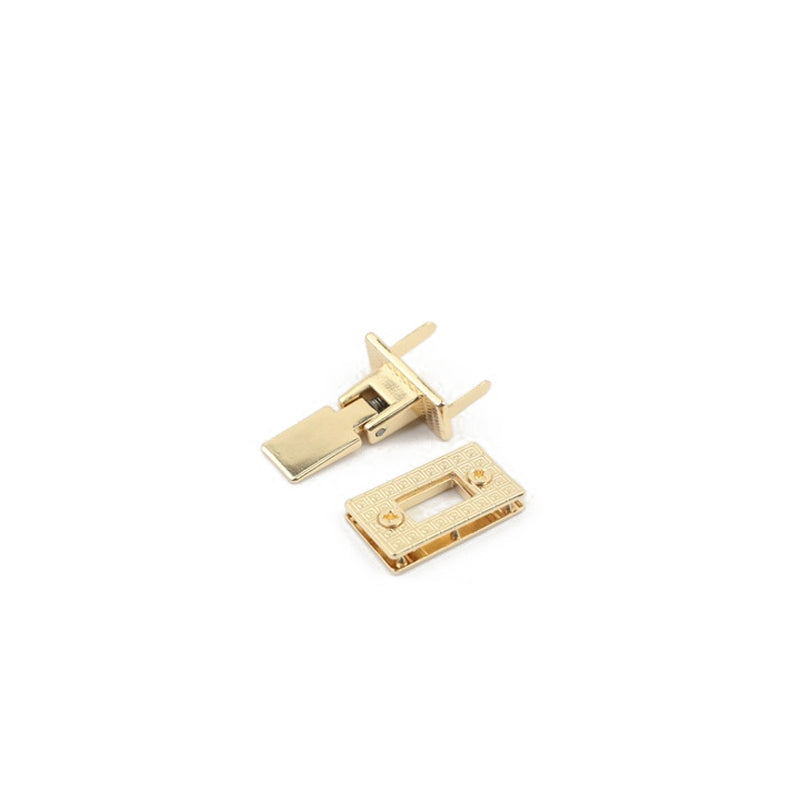 Rectangle metal clasp buckle locks for leather bag