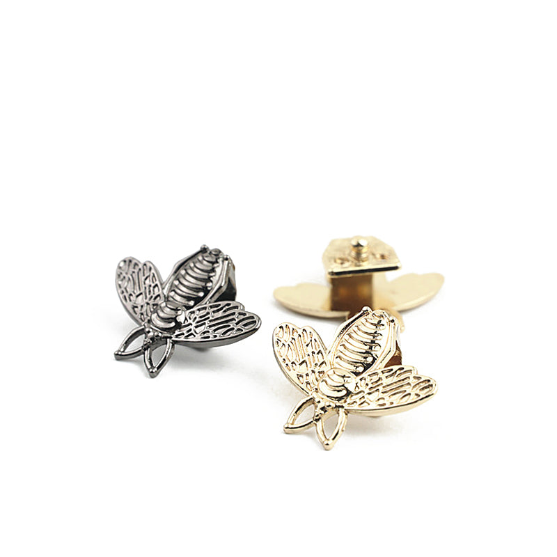 Handbag hardware bee shape metal clip locks