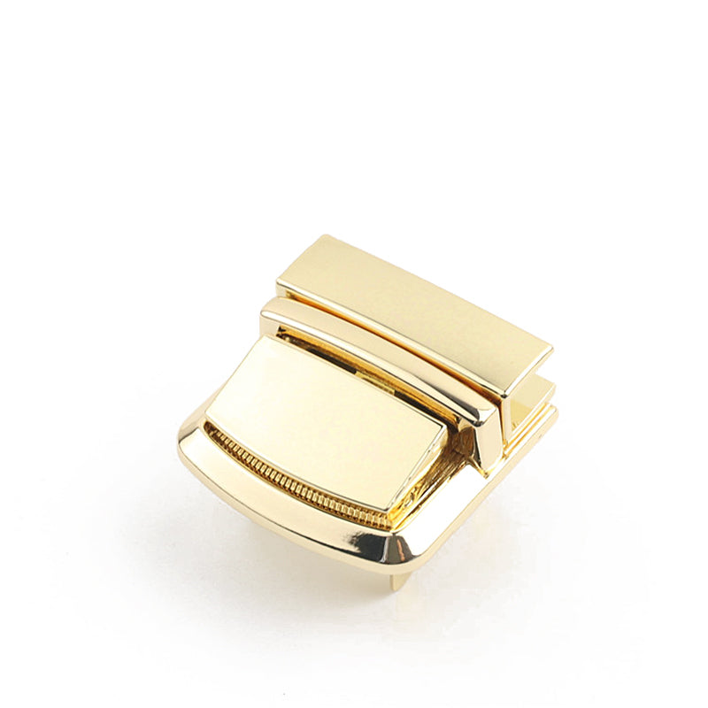 Bag hardware metal clasp closure switch mortise locks