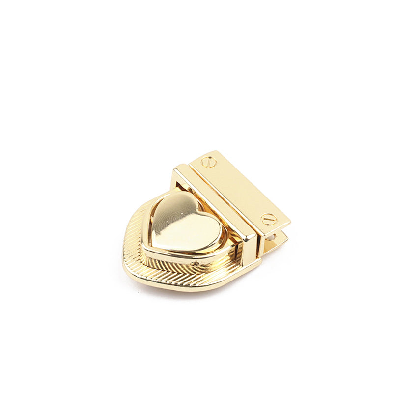 Luggage hardware accessories zinc alloy heart-shaped plug-in lock
