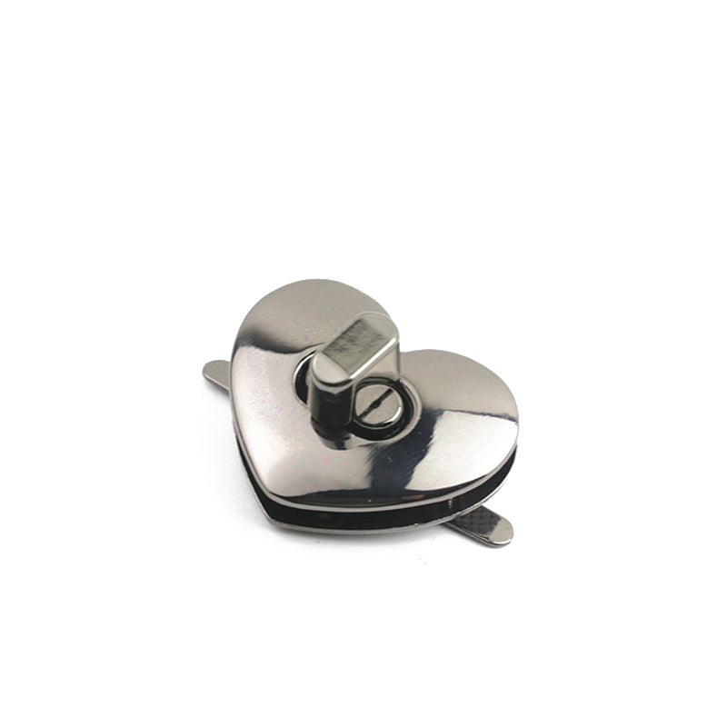 Bag hardware accessories heart-shaped turn twist locks