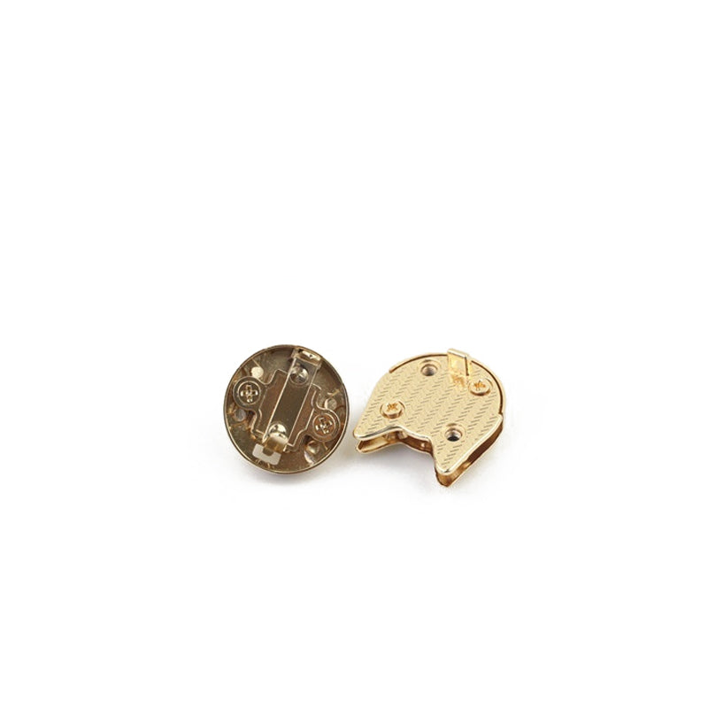 Handbag hardware accessories light gold die-casting diamond decorative twist lock animal rabbit lock