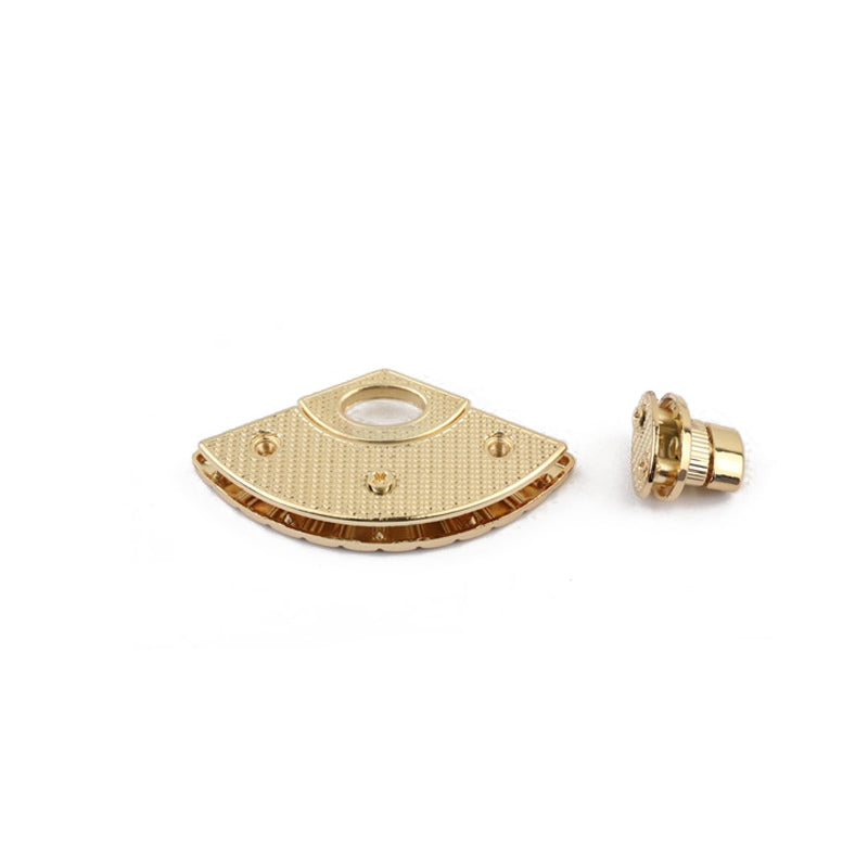 Special design fan type zinc alloy bag metal turn locks