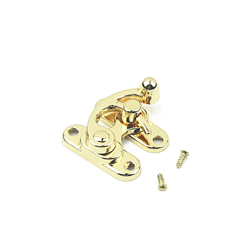 Luggage hardware accessories antique sweeping gift wooden box die-casting cow horn lock buckle