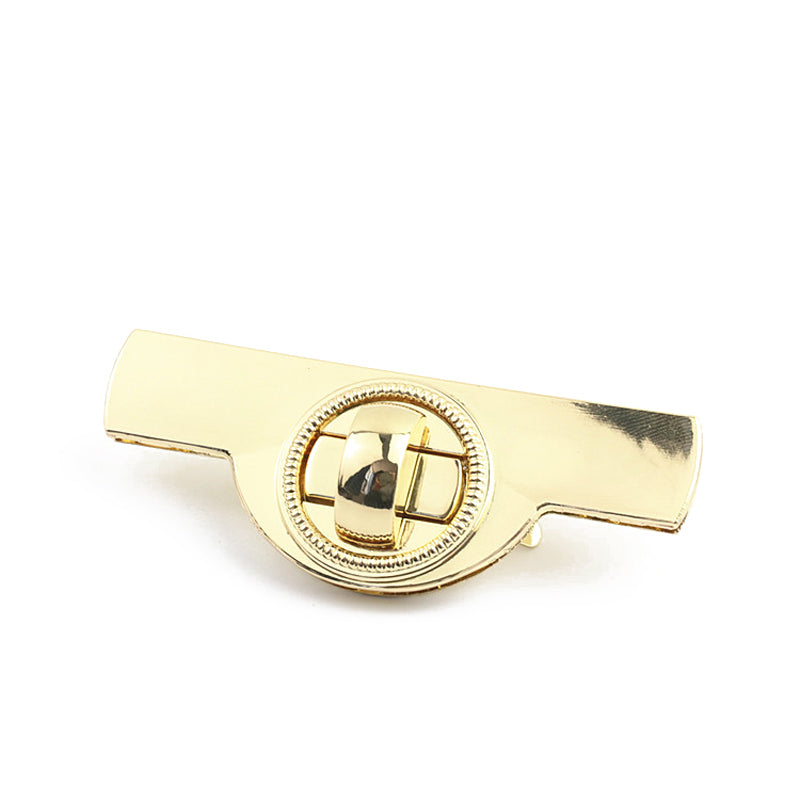 Handbag hardware accessories rectangular metal twist turn locks