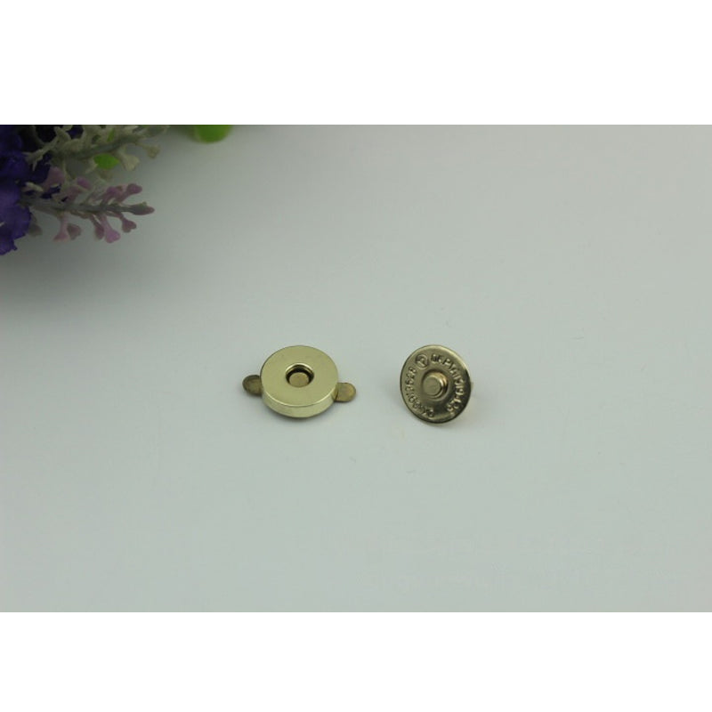 Wholesale clothing/bag iron material 14mm smooth metal magnetic snap button 200pcs/boxes