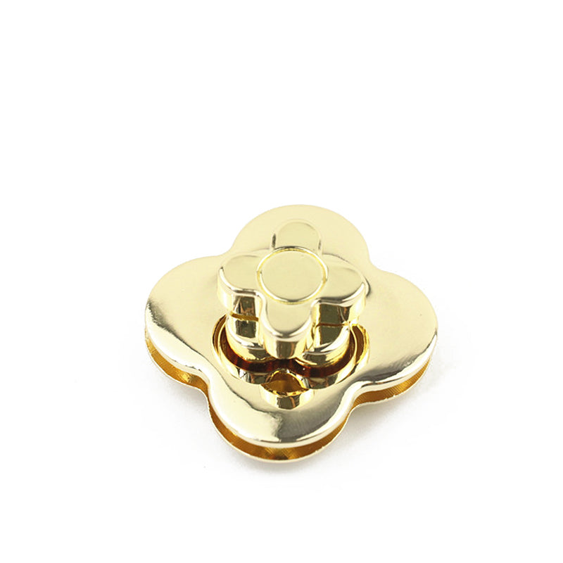 Handbag multi-colorful flower shape decorative twist closure clasp lock