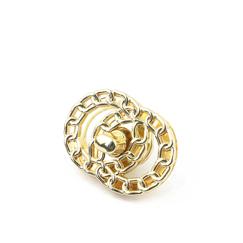 Luggage Hardware Accessories Round Chain Style Metal Twist Turn Lock